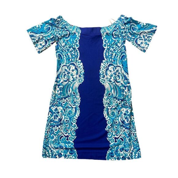 Lilly Pulitzer Tiana Dress in Brilliant Blue Moon Jellies Print Size Small - Picture 10 of 17
